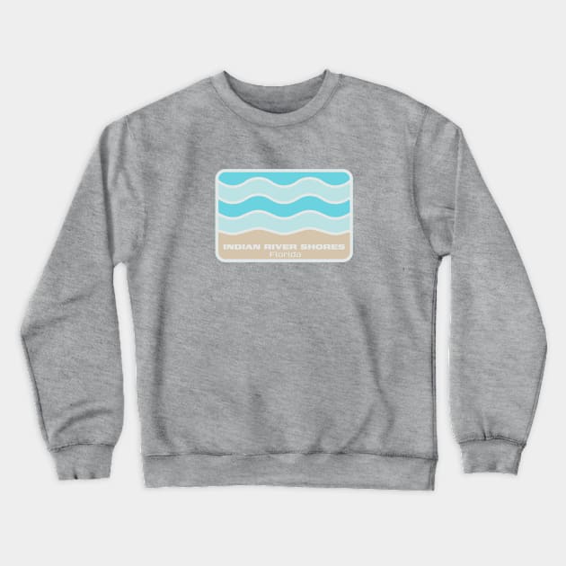 Indian River Shores Florida - Crashing Wave on an FL Sandy Beach Crewneck Sweatshirt by Go With Tammy